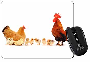 Hen, Chicks and Cockerel Computer Mouse Mat