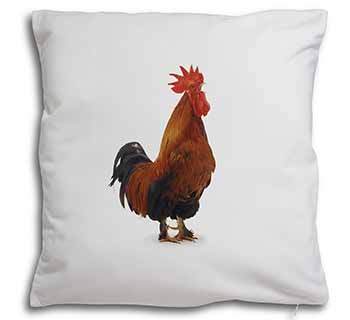 Morning Call Cockerel Soft White Velvet Feel Scatter Cushion