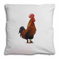 Morning Call Cockerel Soft White Velvet Feel Scatter Cushion