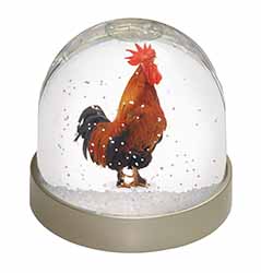 Morning Call Cockerel Snow Globe Photo Waterball