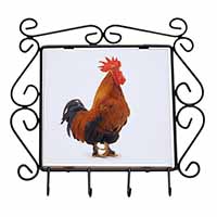 Morning Call Cockerel Wrought Iron Key Holder Hooks