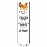 Hen with Baby Chicks Bookmark, Book mark, Printed full colour