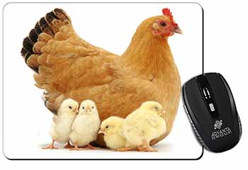 Hen with Baby Chicks Computer Mouse Mat
