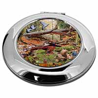 Forest Wildlife Animals Make-Up Round Compact Mirror