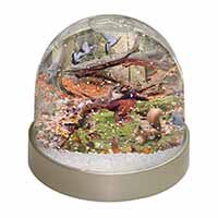 Forest Wildlife Animals Snow Globe Photo Waterball