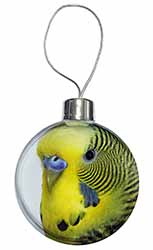 Yellow Budgerigar, Budgie Christmas Bauble