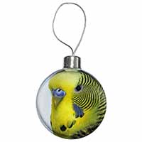 Yellow Budgerigar, Budgie Christmas Bauble