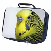 Yellow Budgerigar, Budgie Navy Insulated School Lunch Box/Picnic Bag