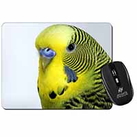 Yellow Budgerigar, Budgie Computer Mouse Mat