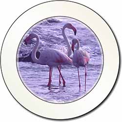 Pink Flamingo on Sea Shore Car or Van Permit Holder/Tax Disc Holder