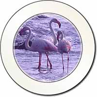 Pink Flamingo on Sea Shore Car or Van Permit Holder/Tax Disc Holder