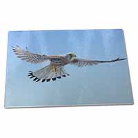 Large Glass Cutting Chopping Board Flying Kestrel Bird of Prey