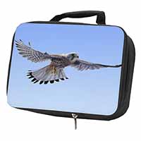 Flying Kestrel Bird of Prey Black Insulated School Lunch Box/Picnic Bag