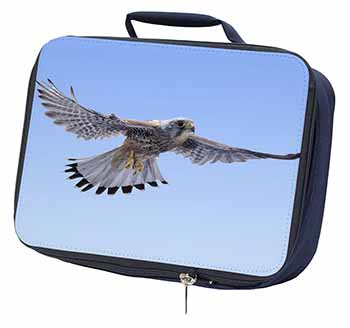 Flying Kestrel Bird of Prey Navy Insulated School Lunch Box/Picnic Bag