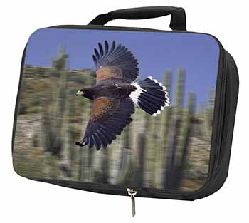 Flying Harris Hawk Bird of Prey Black Insulated School Lunch Box/Picnic Bag
