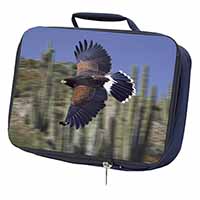 Flying Harris Hawk Bird of Prey Navy Insulated School Lunch Box/Picnic Bag