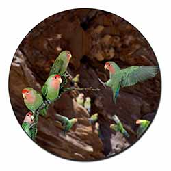 Lovebirds, Pretty Love Birds Fridge Magnet Printed Full Colour