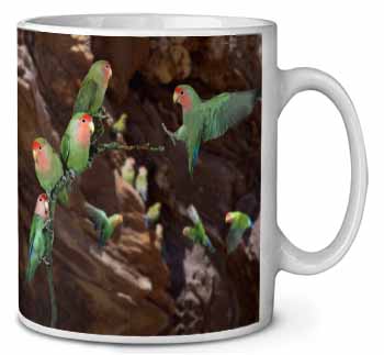 Lovebirds, Pretty Love Birds Ceramic 10oz Coffee Mug/Tea Cup