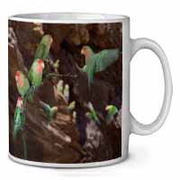 Lovebirds, Pretty Love Birds Ceramic 10oz Coffee Mug/Tea Cup Printed Full Colour