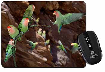 Lovebirds, Pretty Love Birds Computer Mouse Mat