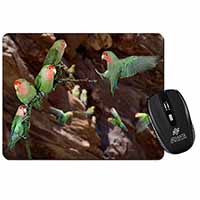 Lovebirds, Pretty Love Birds Computer Mouse Mat