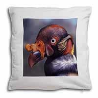 King Vulture Bird of Prey Soft White Velvet Feel Scatter Cushion