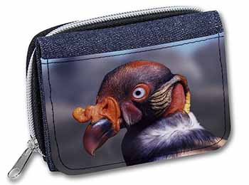 King Vulture Bird of Prey Unisex Denim Purse Wallet