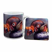 King Vulture Bird of Prey Mug and Coaster Set