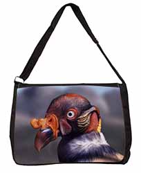 King Vulture Bird of Prey Large Black Laptop Shoulder Bag School/College