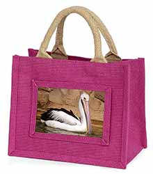 Pelican Print Little Girls Small Pink Shopping Bag Christmas Gift