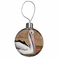 Pelican Print Christmas Tree Bauble Decoration Gift