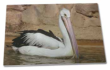 Pelican Print Extra Large Toughened Glass Cutting, Chopping Board