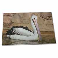 Pelican Print Extra Large Toughened Glass Cutting, Chopping Board