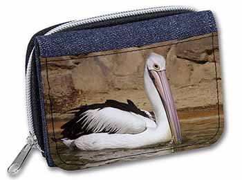 Pelican Print Girls/Ladies Denim Purse Wallet Christmas Gift Idea