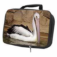 Pelican Print Black Insulated School Lunch Box Bag