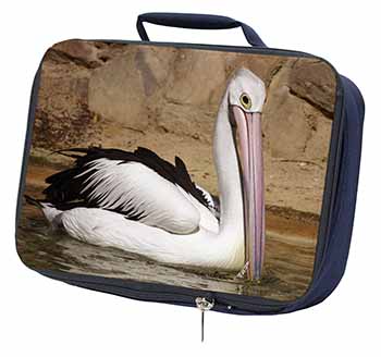 Pelican Print Navy Insulated School Lunch Box Bag