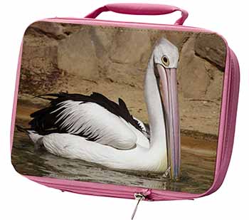 Pelican Print Insulated Pink School Lunch Box Bag