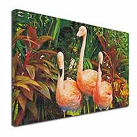 Pink Flamingo Print Canvas X-Large 30"x20" Wall Art Print