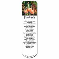 Pink Flamingo Print Bookmark, Book mark, Printed full colour