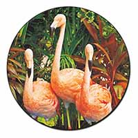 Pink Flamingo Print Fridge Magnet Printed Full Colour
