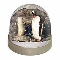 Penguins on Pebbles Snow Globe Photo Waterball