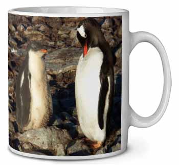 Penguins on Pebbles Ceramic 10oz Coffee Mug/Tea Cup