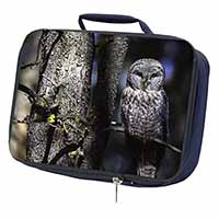 Stunning Owl in Tree Navy Insulated School Lunch Box/Picnic Bag