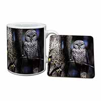 Stunning Owl in Tree Mug and Coaster Set