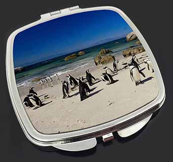 Beach Penguins Make-Up Compact Mirror