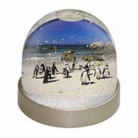 Beach Penguins Snow Globe Photo Waterball