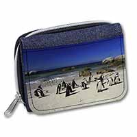 Beach Penguins Unisex Denim Purse Wallet