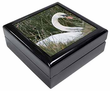 Swan in Grass Land Keepsake/Jewellery Box
