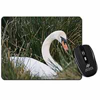 Swan in Grass Land Computer Mouse Mat