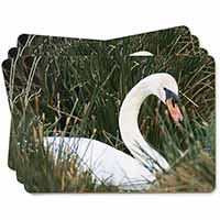 Swan in Grass Land Picture Placemats in Gift Box